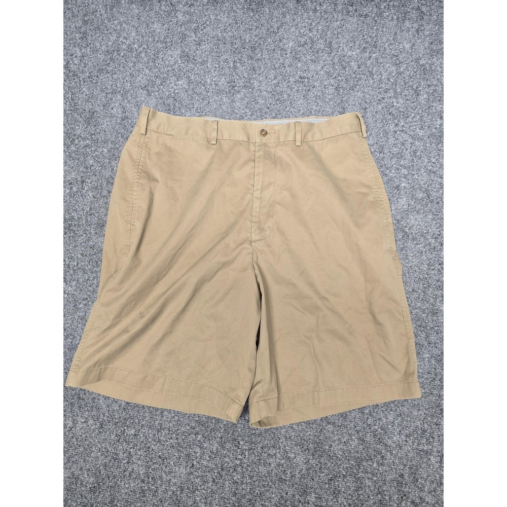 Daniel Cremieux Shorts Mens 35 Khaki Tan Definitive Classic Chino 100% Cotton